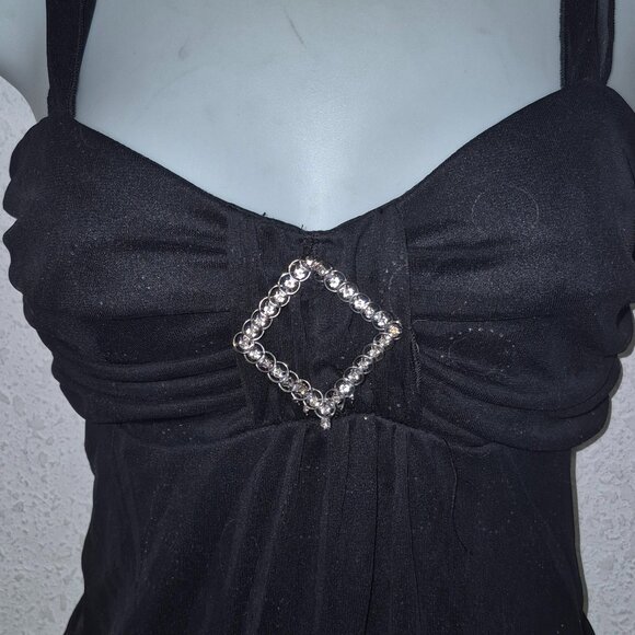 studio 1940 ** stylish top, Black with sequins and glitter, size Medium - Picture 12 of 15